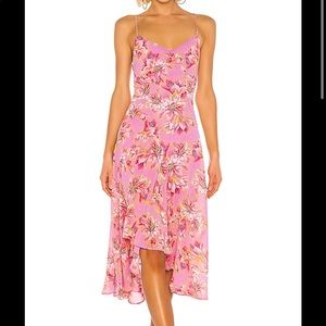 ASTR The Label Janine Floral Midi Dress
